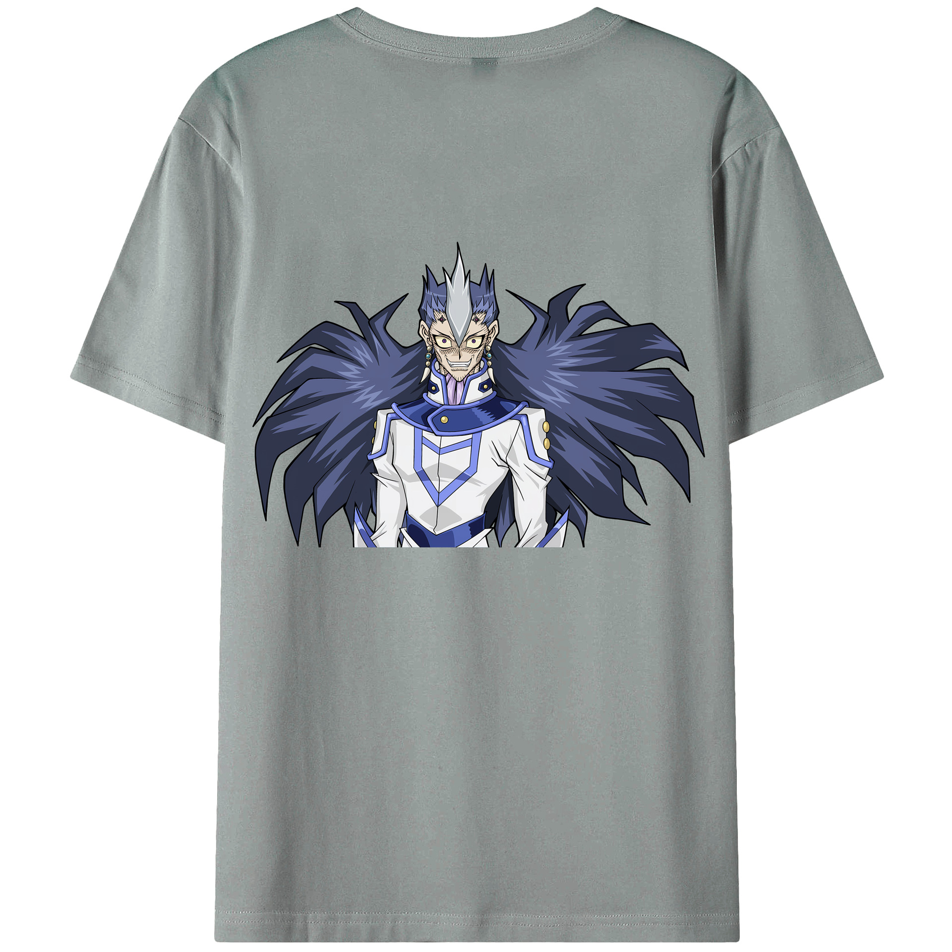 （画像用） 遊☆戯☆王 Yu-Gi-Oh! 綿100％ メンズ半袖Tシャツ（バックプリント） 通気性
